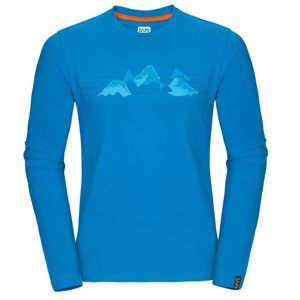 Tričko Zajo Bormio T-shirt LS Blue Jewel Hory M